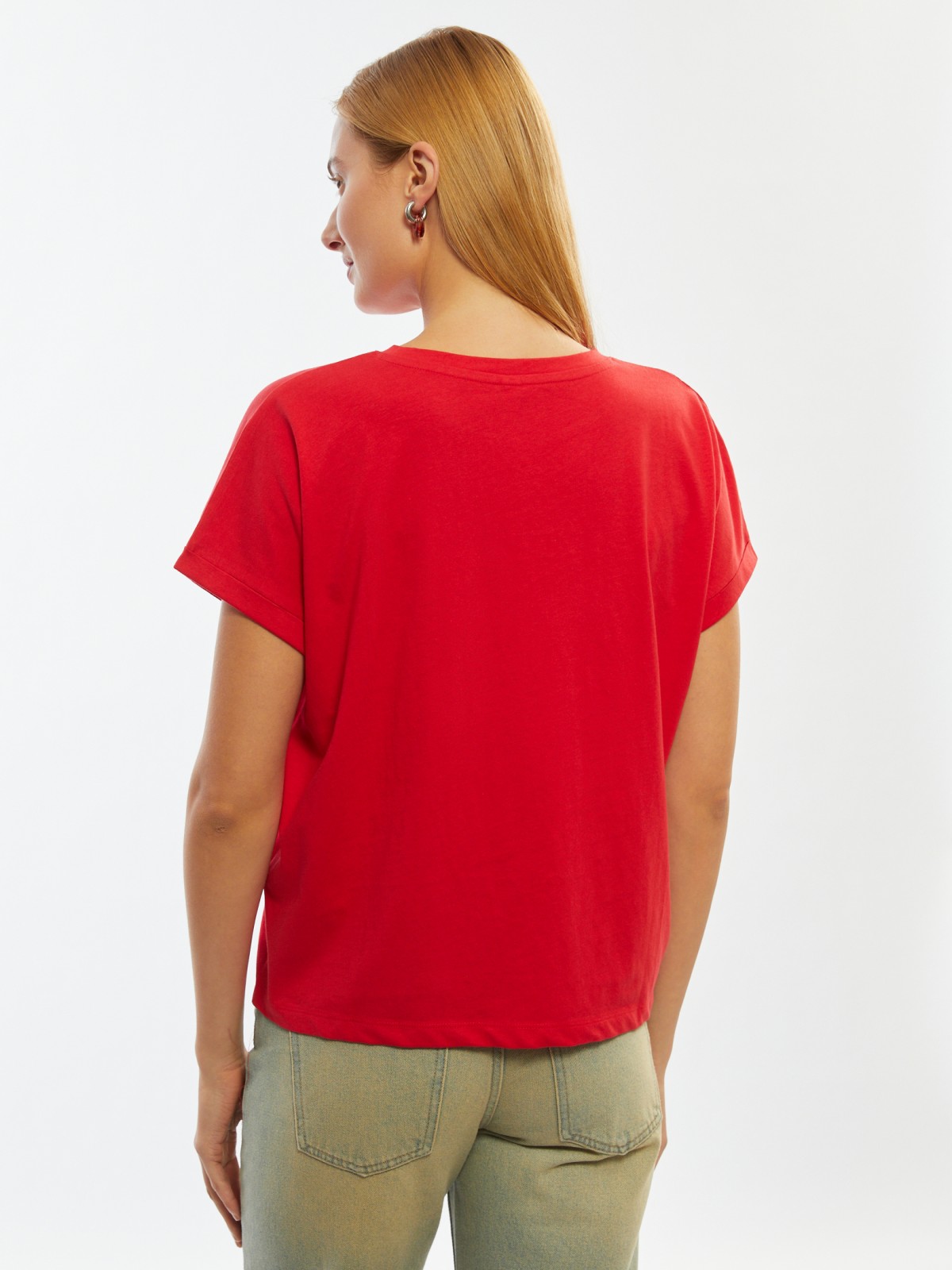 Футболка из хлопка с коротким рукавом