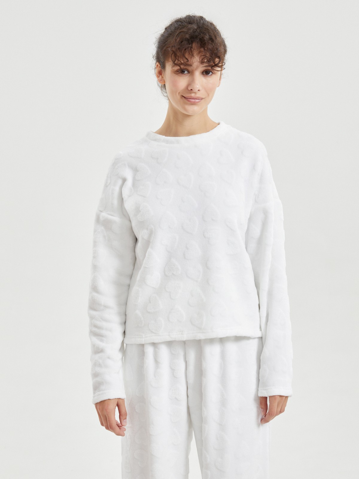 Джемпер-свитшот из экомеха