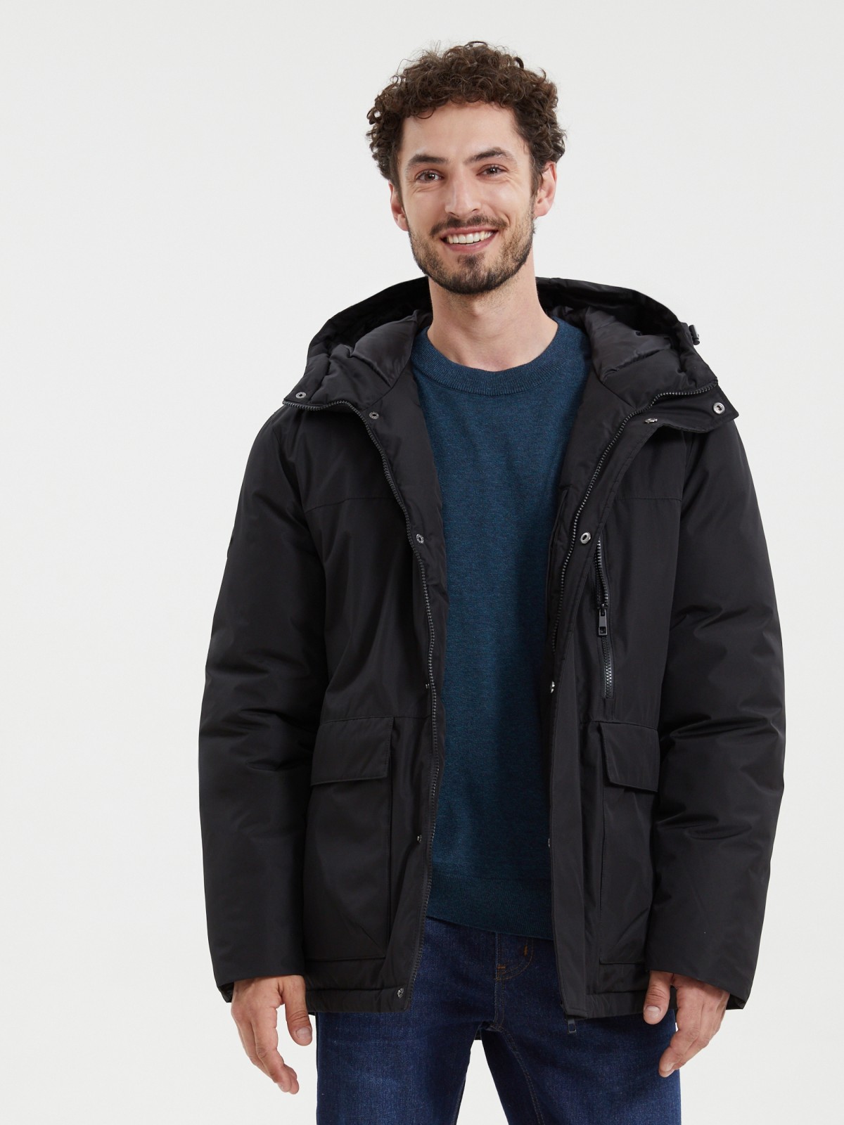 Куртка с капюшоном и утеплителем