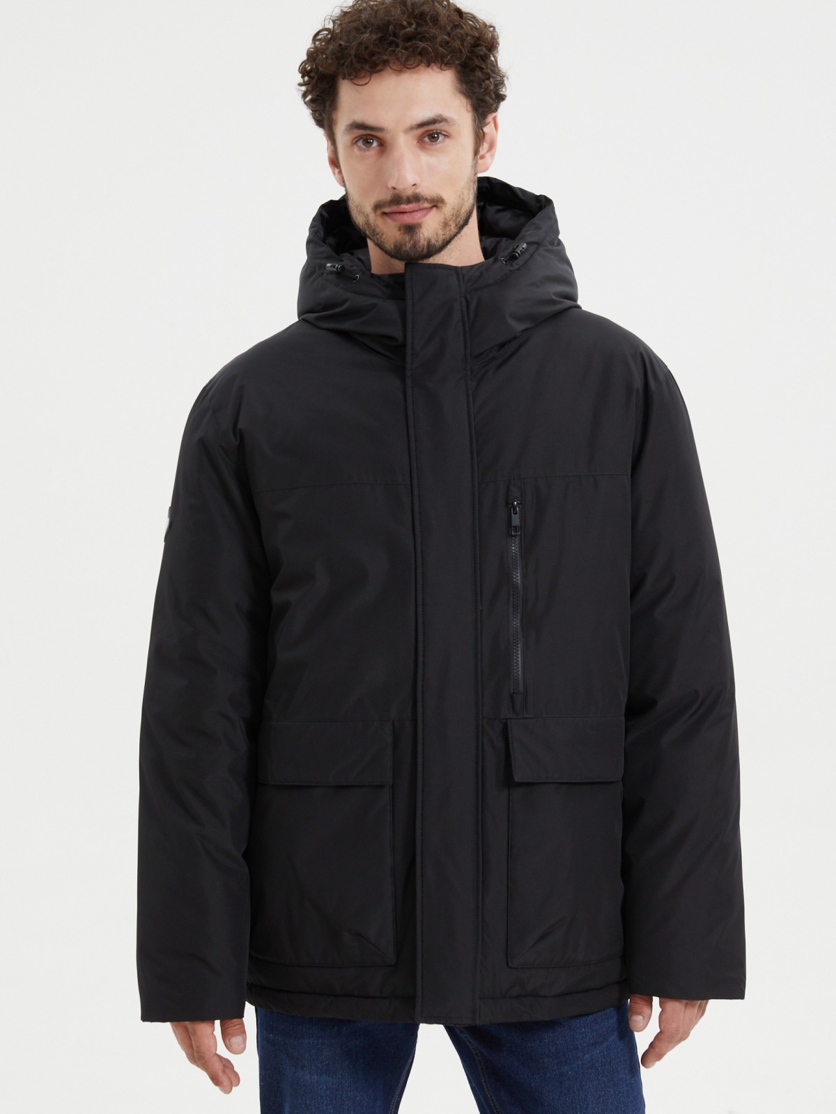 Куртка с капюшоном и утеплителем