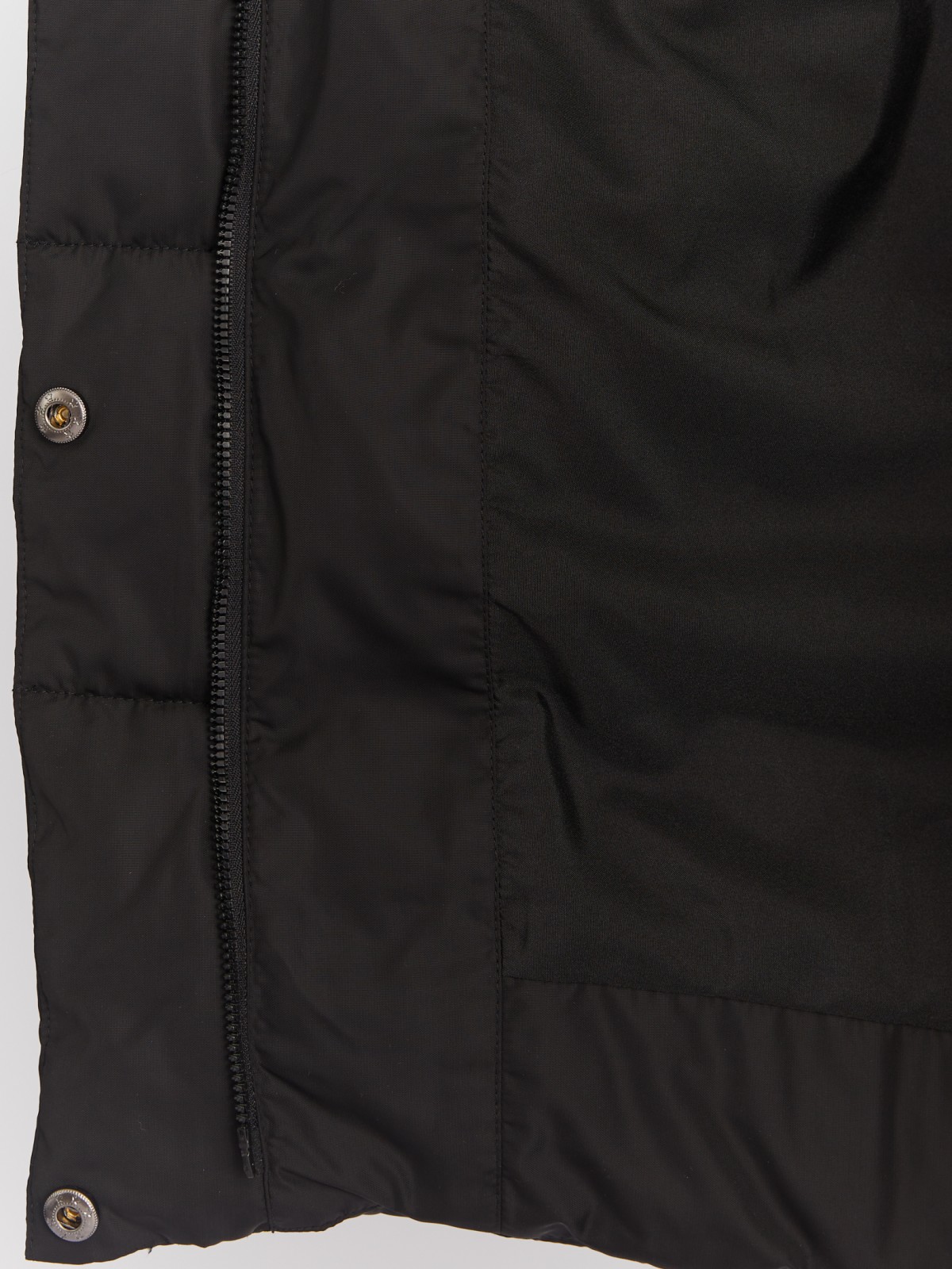 Тёплая куртка-пальто с капюшоном и боковыми шлицами на молниях zolla 022425212014, цвет черный, размер XS - фото 5