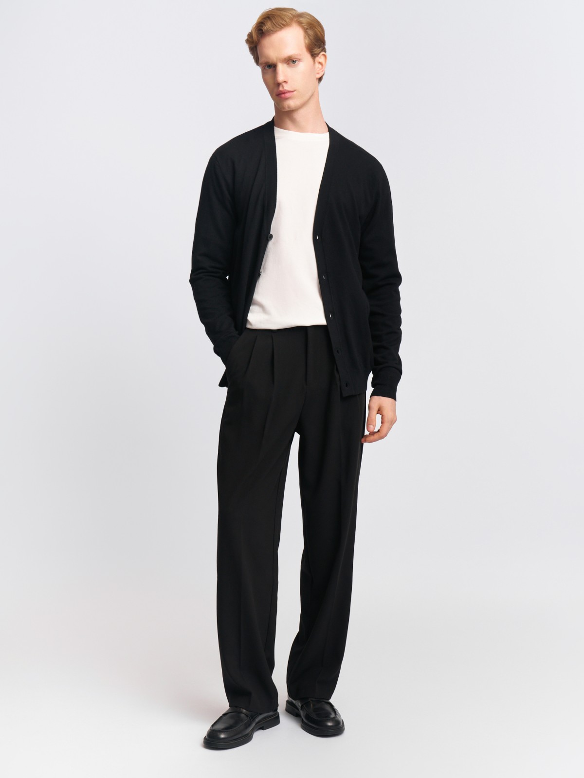 Трикотажный кардиган на пуговицах