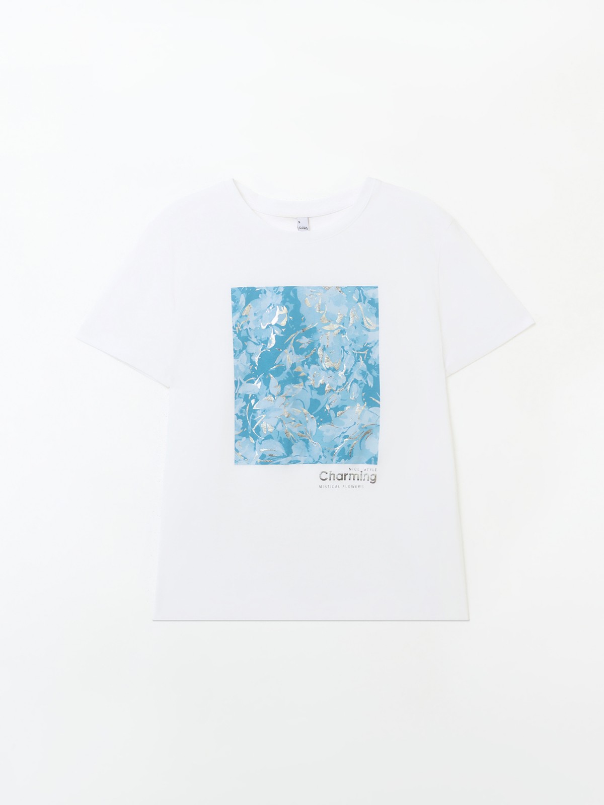 Футболка из хлопка с принтом