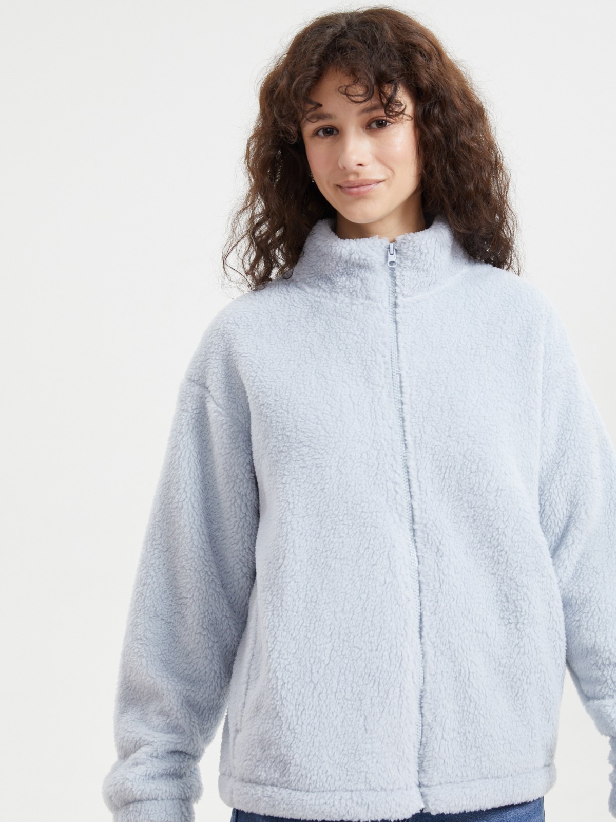 Толстовка из экомеха на молнии