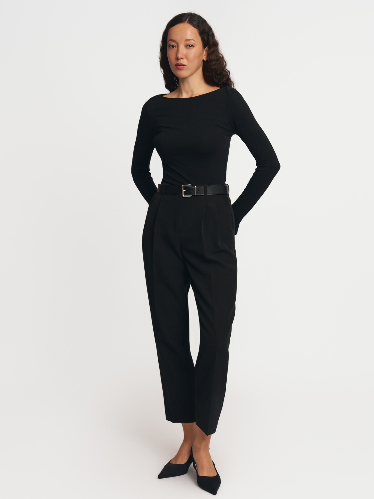 Трикотажный лонгслив из вискозы