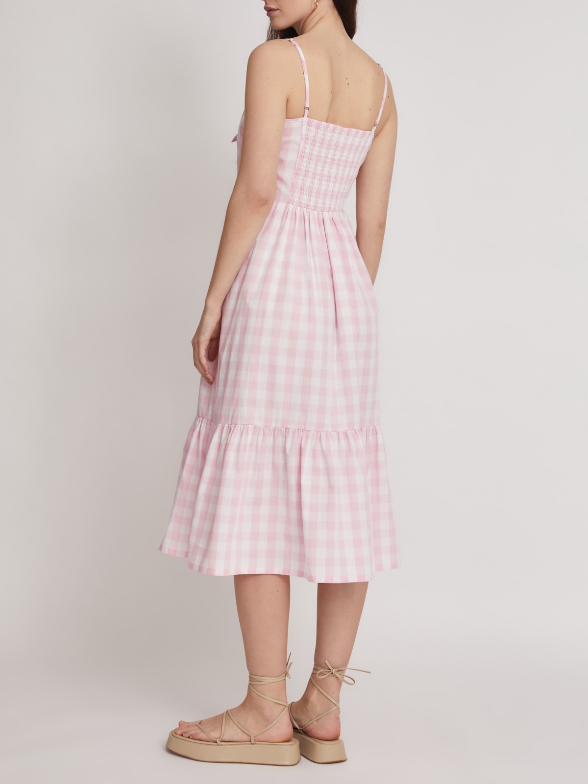 Платье zolla 023248291453, цвет розовый, размер XXS - фото 6