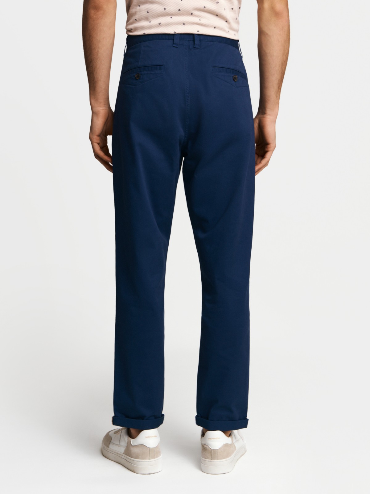 Брюки силуэта Carrot из хлопка