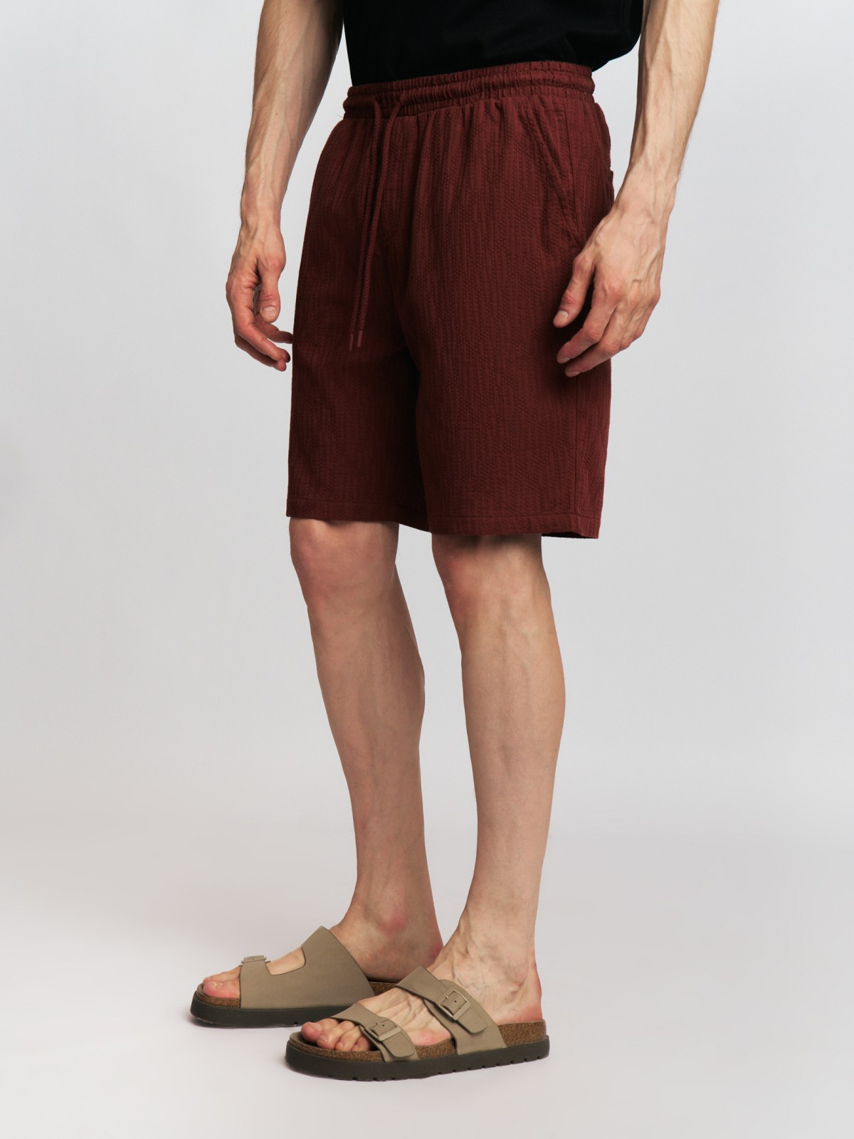 Хлопковые шорты на резинке