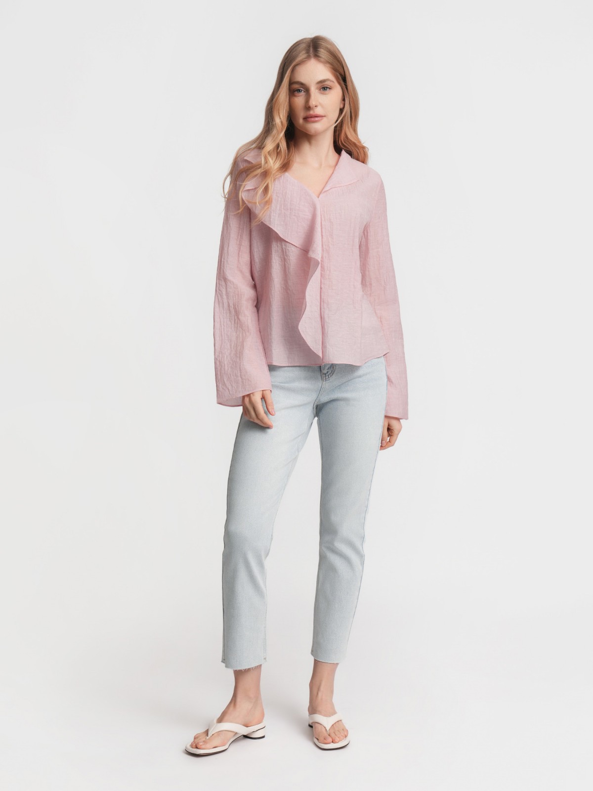 Блузка с воланами