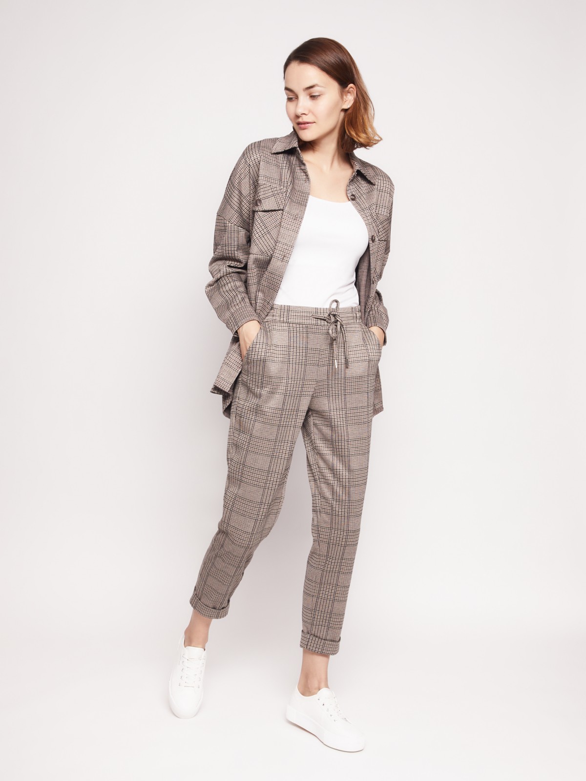 Брюки с эластичным поясом