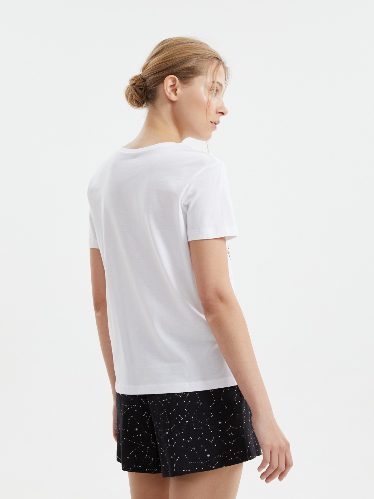 Футболка из хлопка с принтом