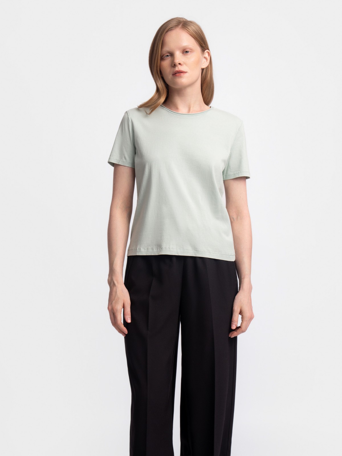 Футболка прямого силуэта из хлопка