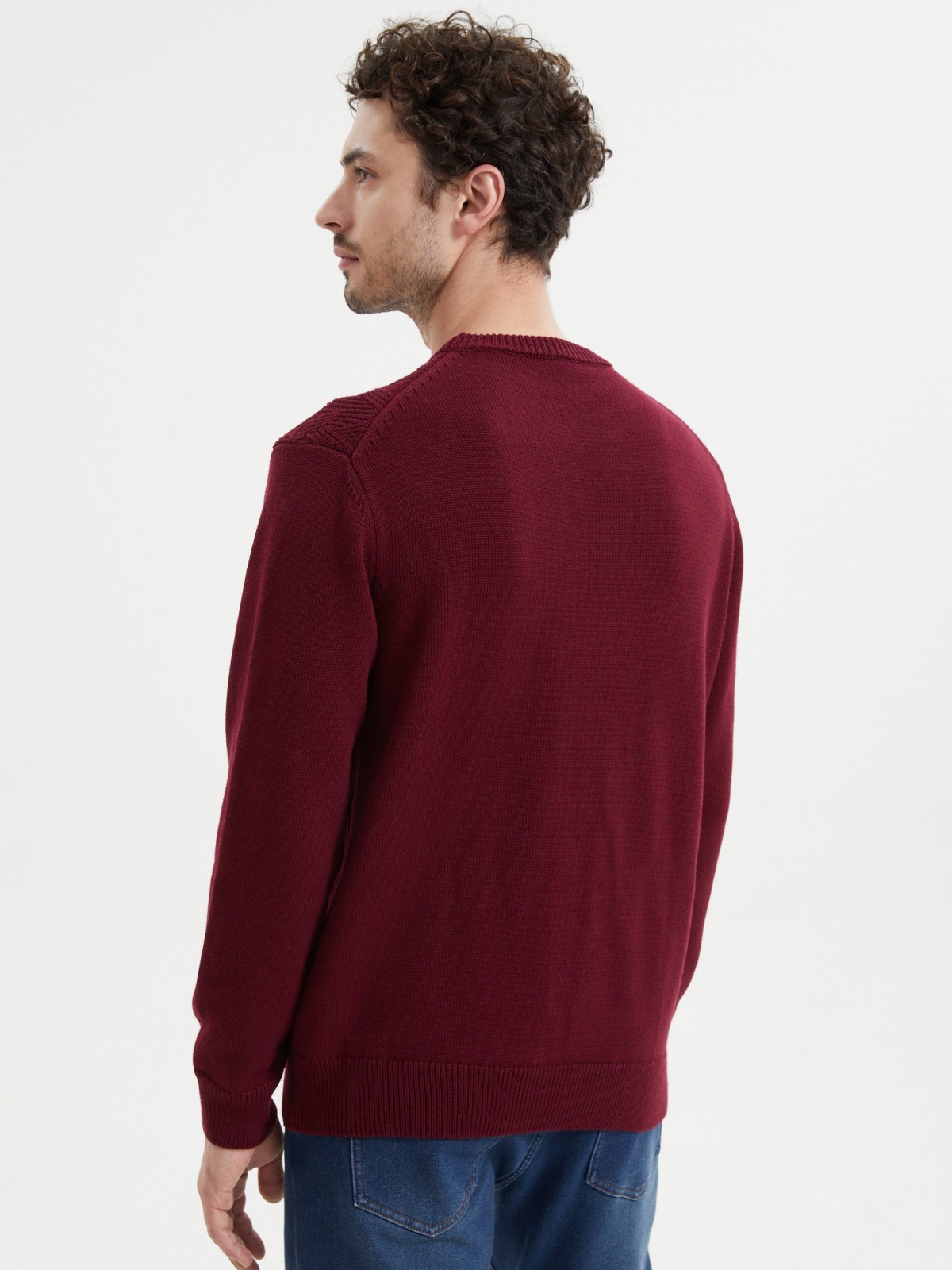 Вязаный джемпер с длинным рукавом