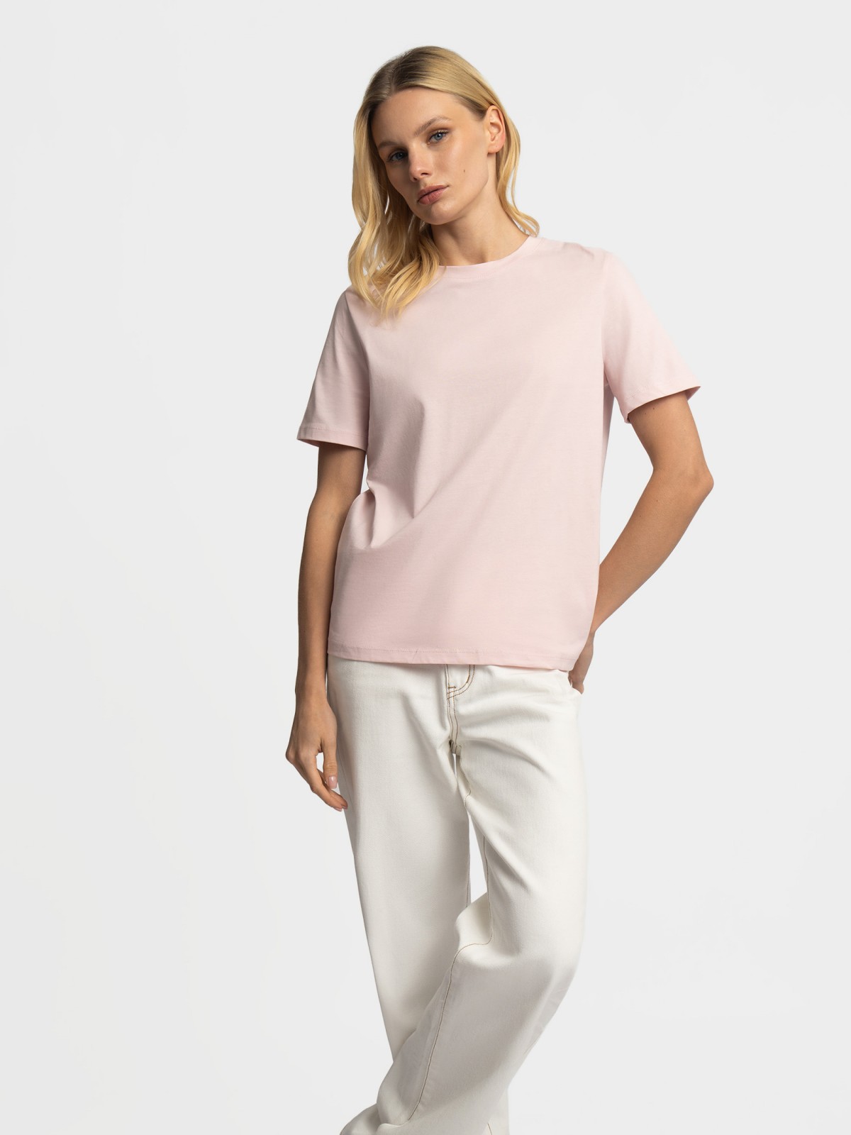 Футболка из хлопка однотонная