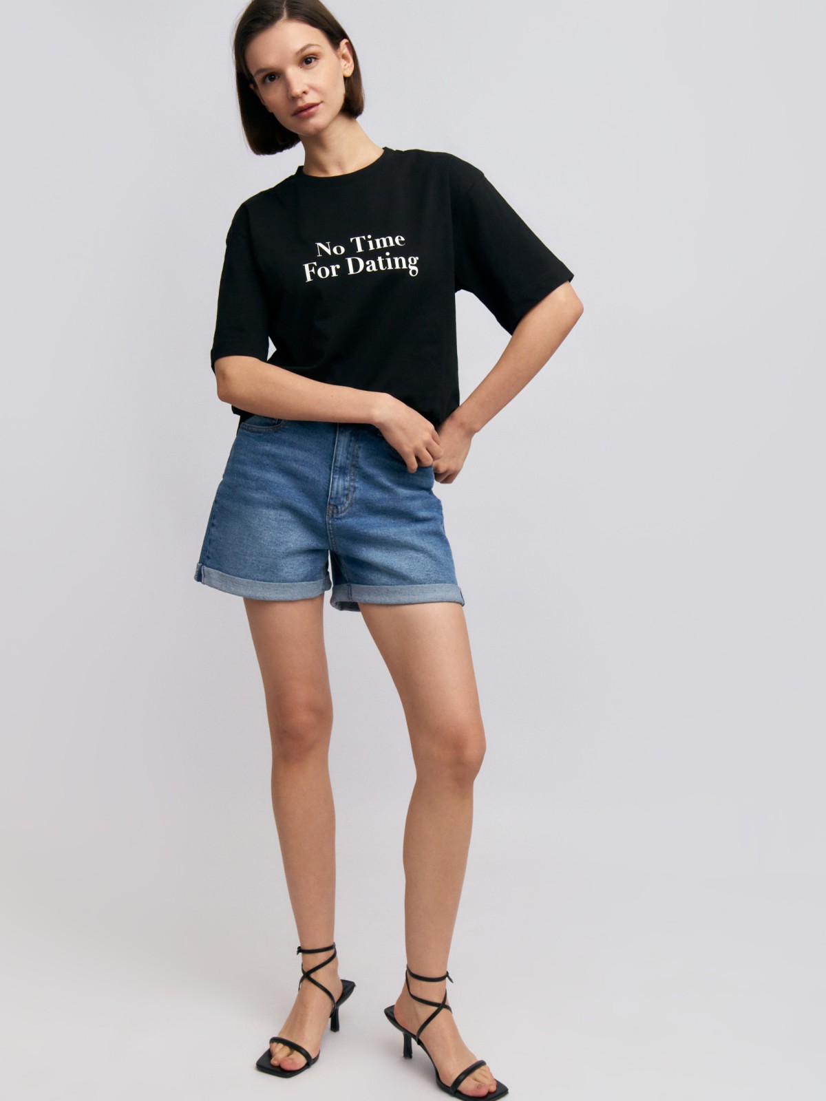 Футболка из хлопка с надписью