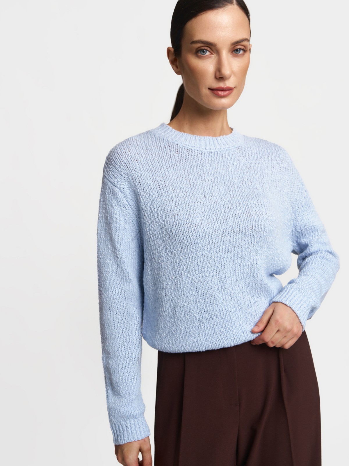 Вязаный джемпер с длинным рукавом