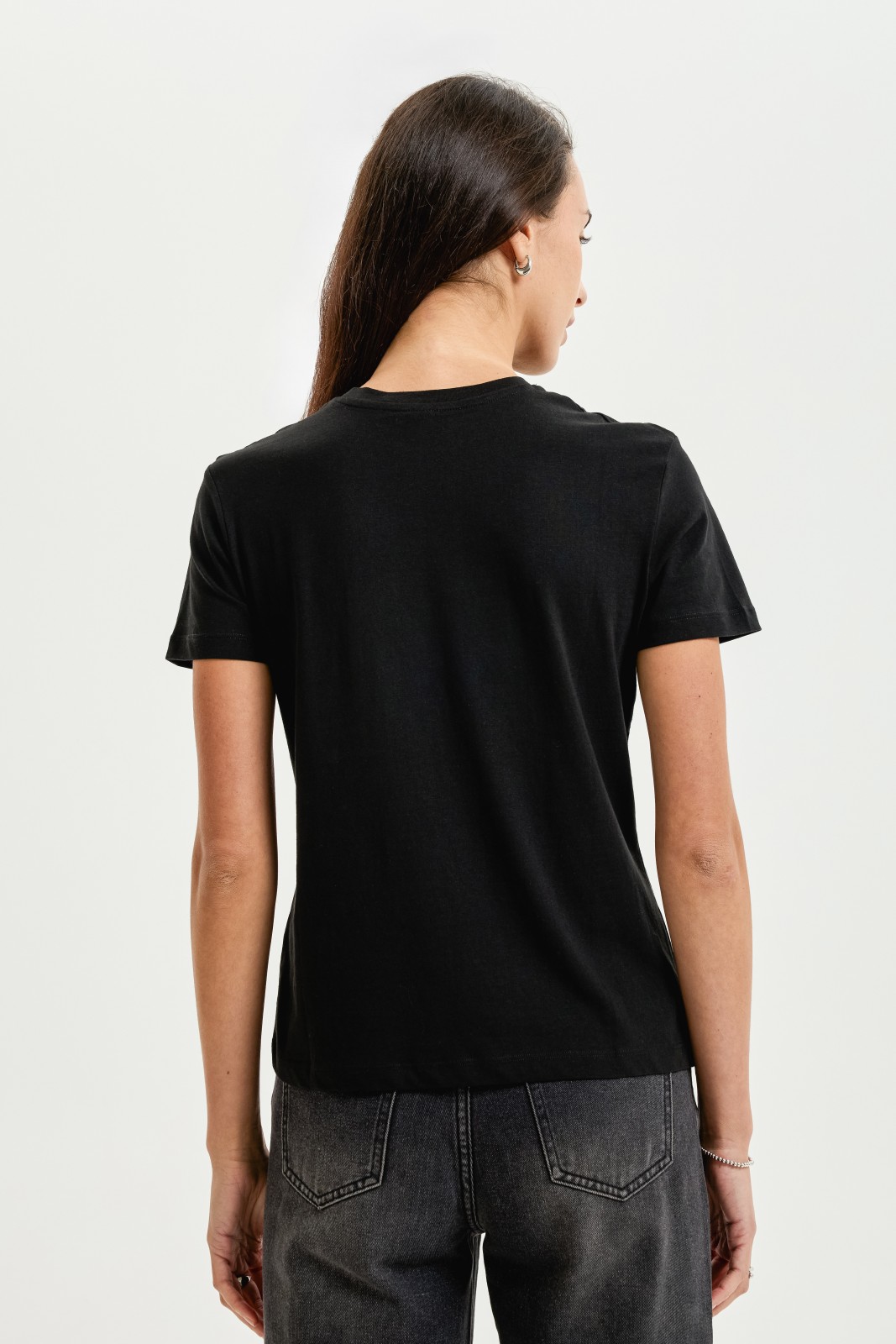 Футболка из хлопка однотонная