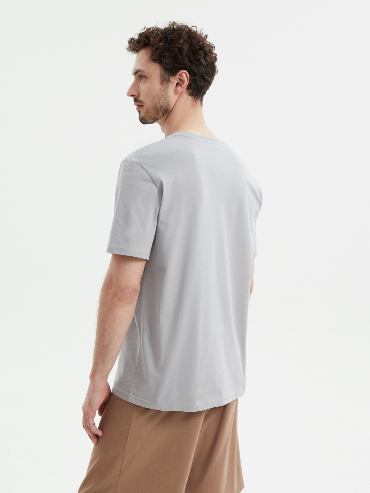 Футболка из хлопка с принтом