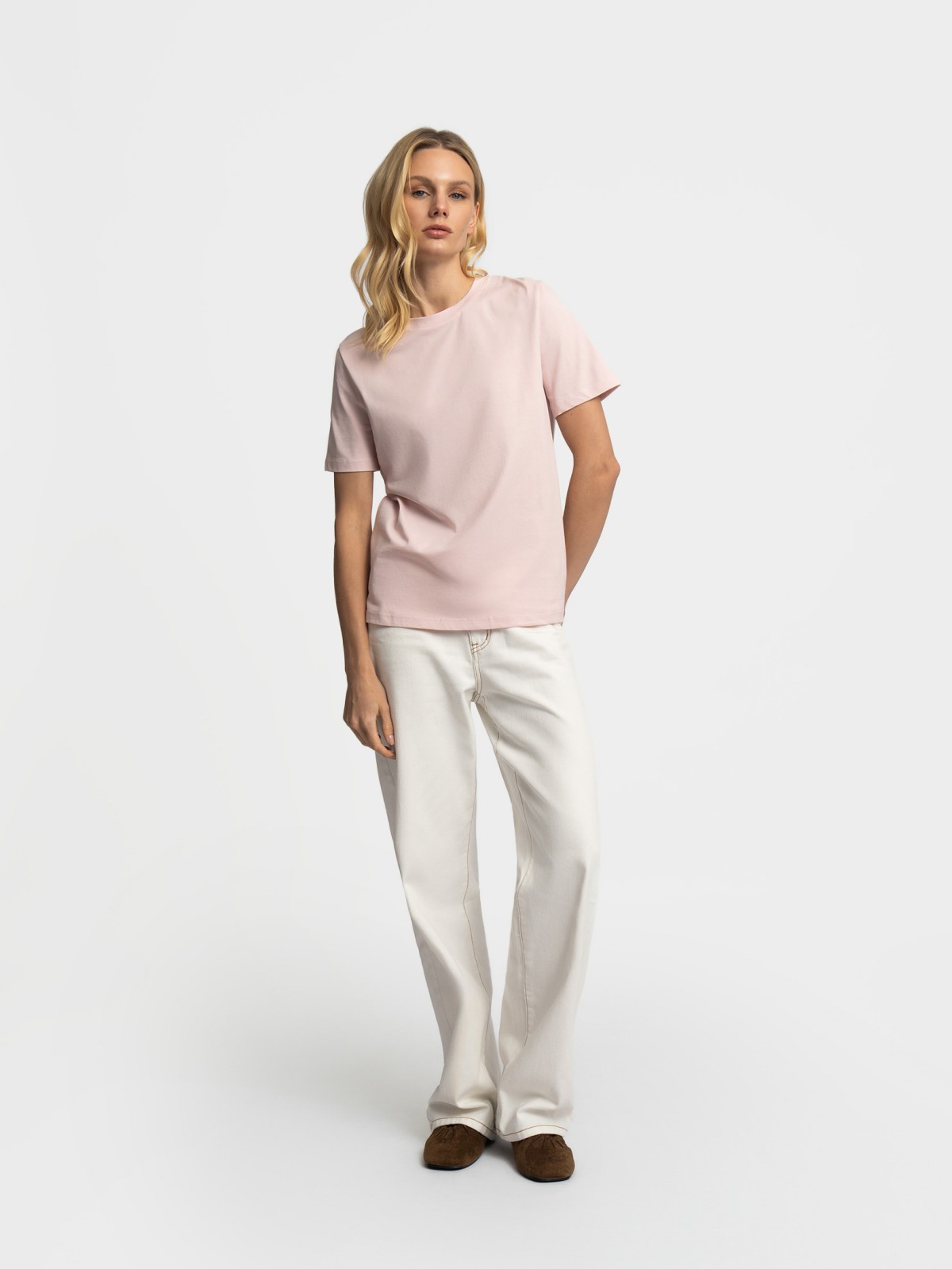 Футболка из хлопка однотонная