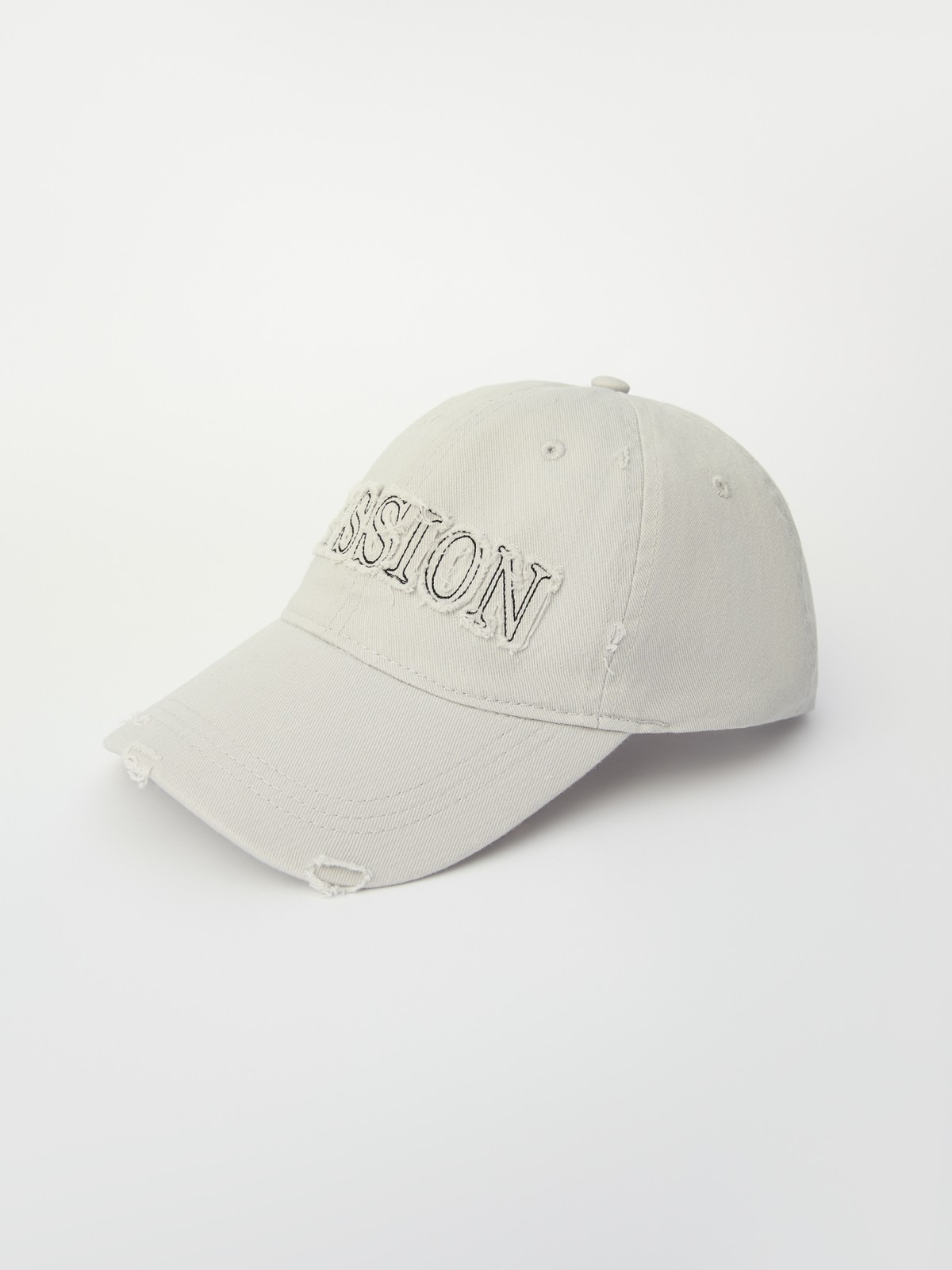 Бейсболка из хлопка с полукруглым козырьком