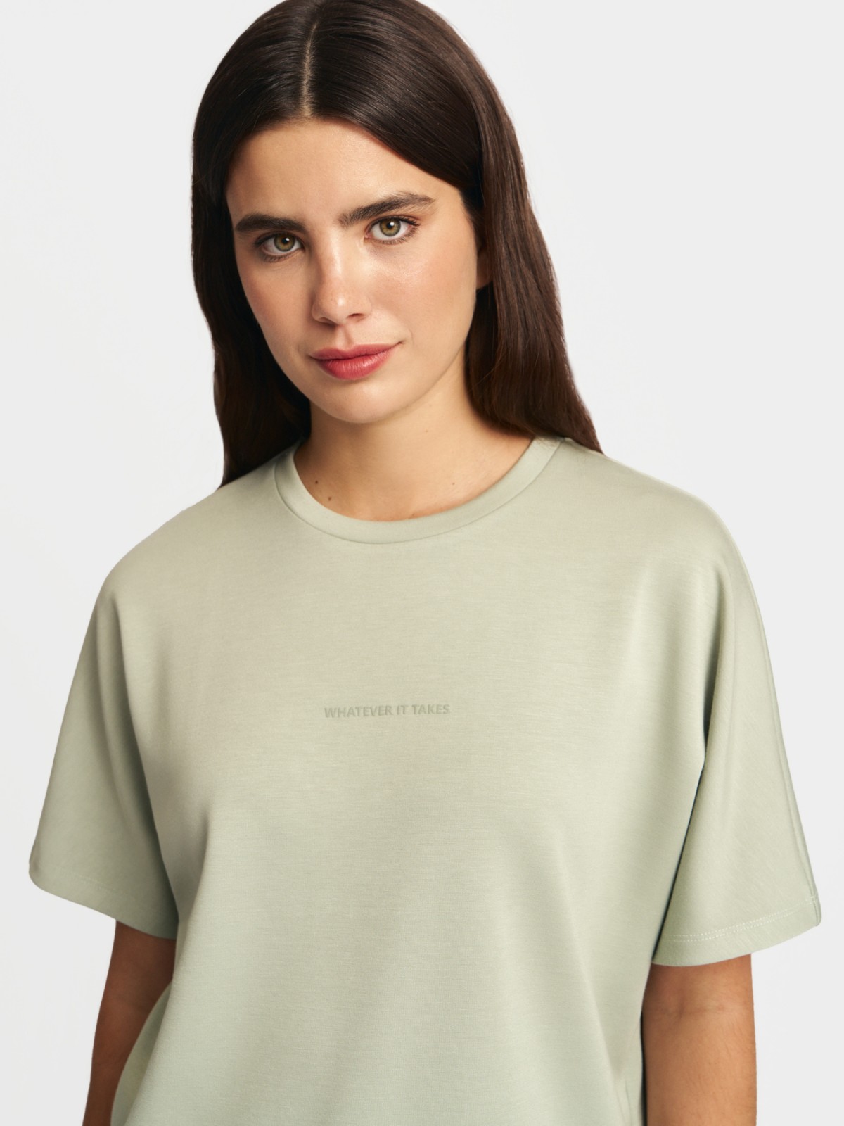 Футболка с принтом-надписью