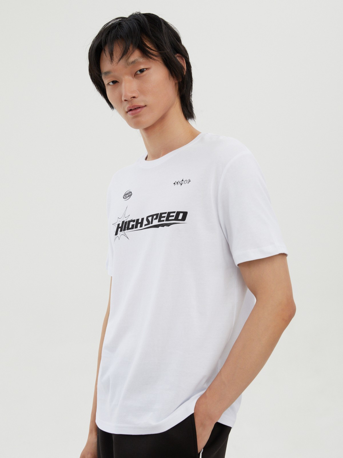 Футболка из хлопка с надписью