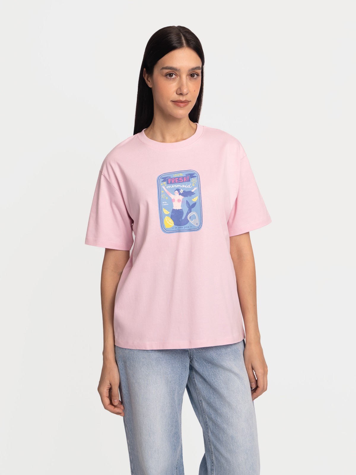 Футболка с коротким рукавом и принтом