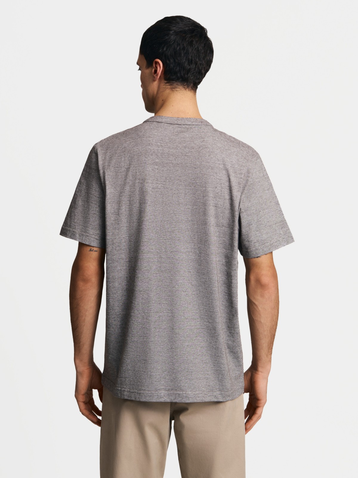 Футболка хенли из хлопка в полоску