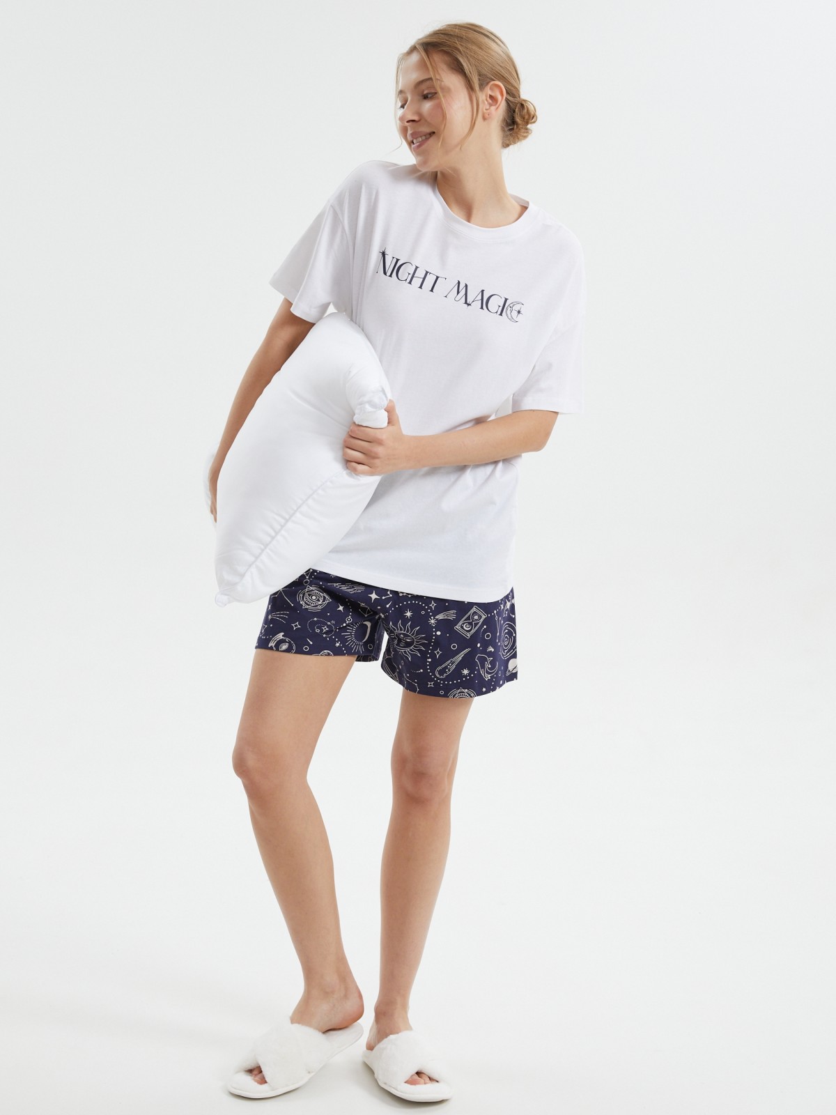 Футболка оверсайз из хлопка с надписью