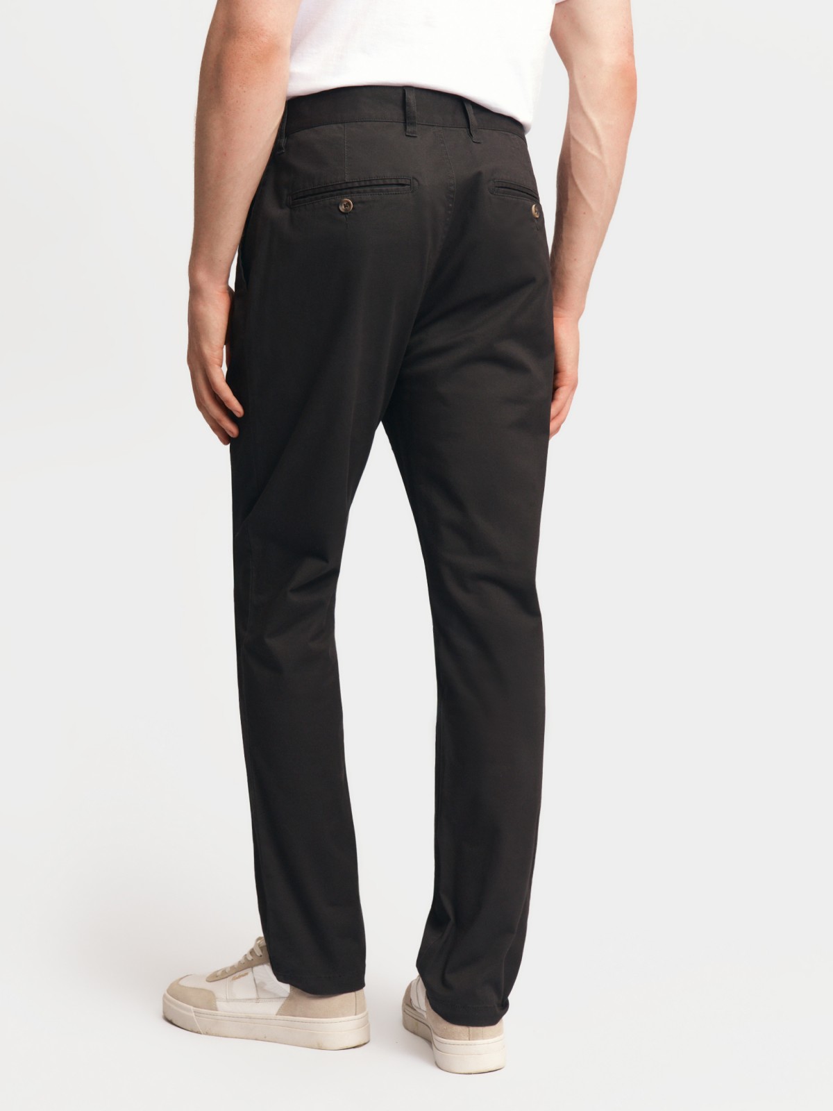 Брюки силуэта Slim из хлопка