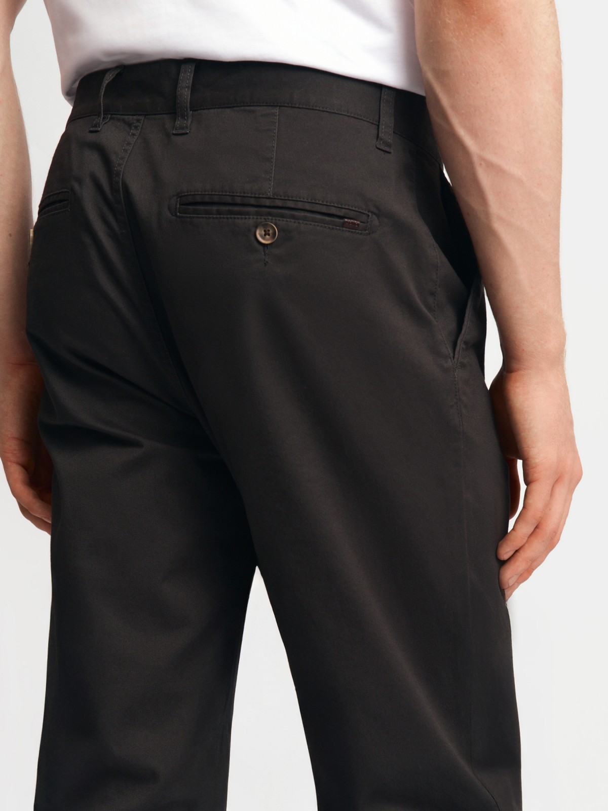 Брюки силуэта Slim из хлопка