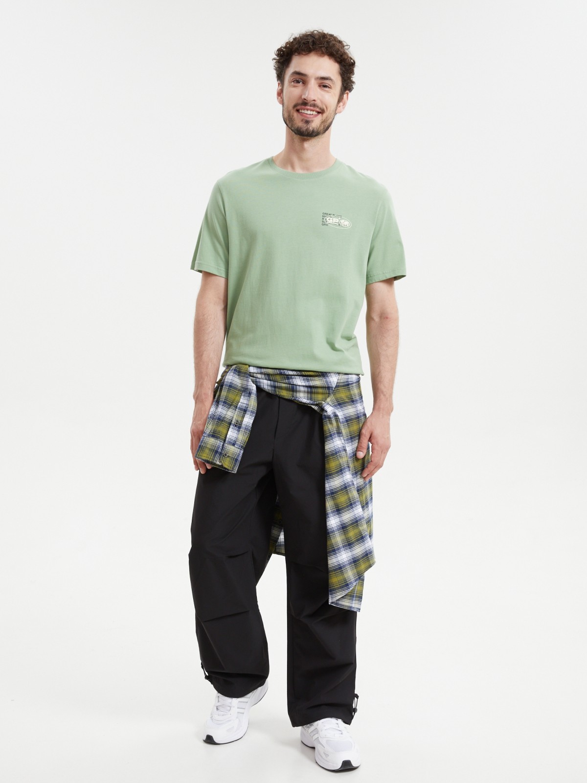 Футболка из хлопка с принтом