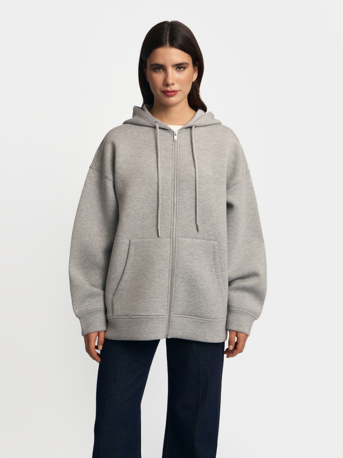 Толстовка на молнии с капюшоном