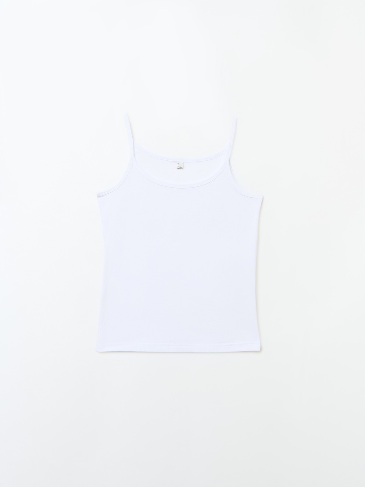 Майка-топ из хлопка на бретельках