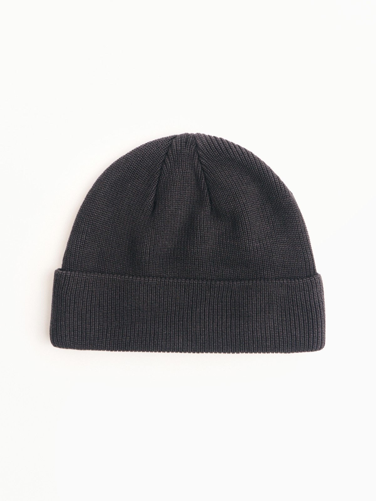 Вязаная шапка-бини из хлопка