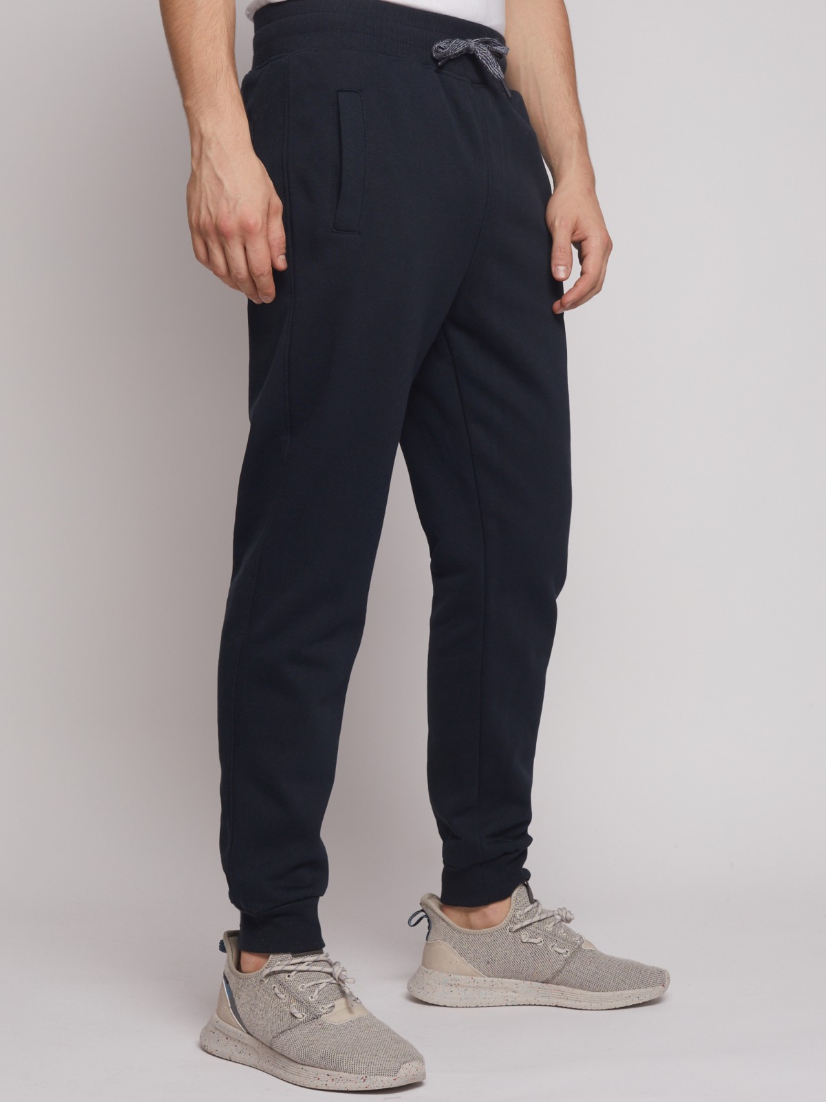 Спортивные брюки-джоггеры zolla 212427675012, цвет темно-синий, размер S - фото 2
