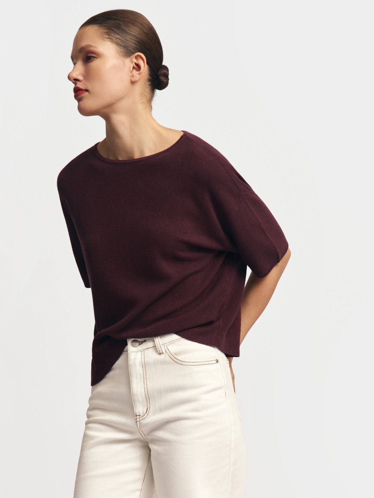 Джемпер с коротким рукавом