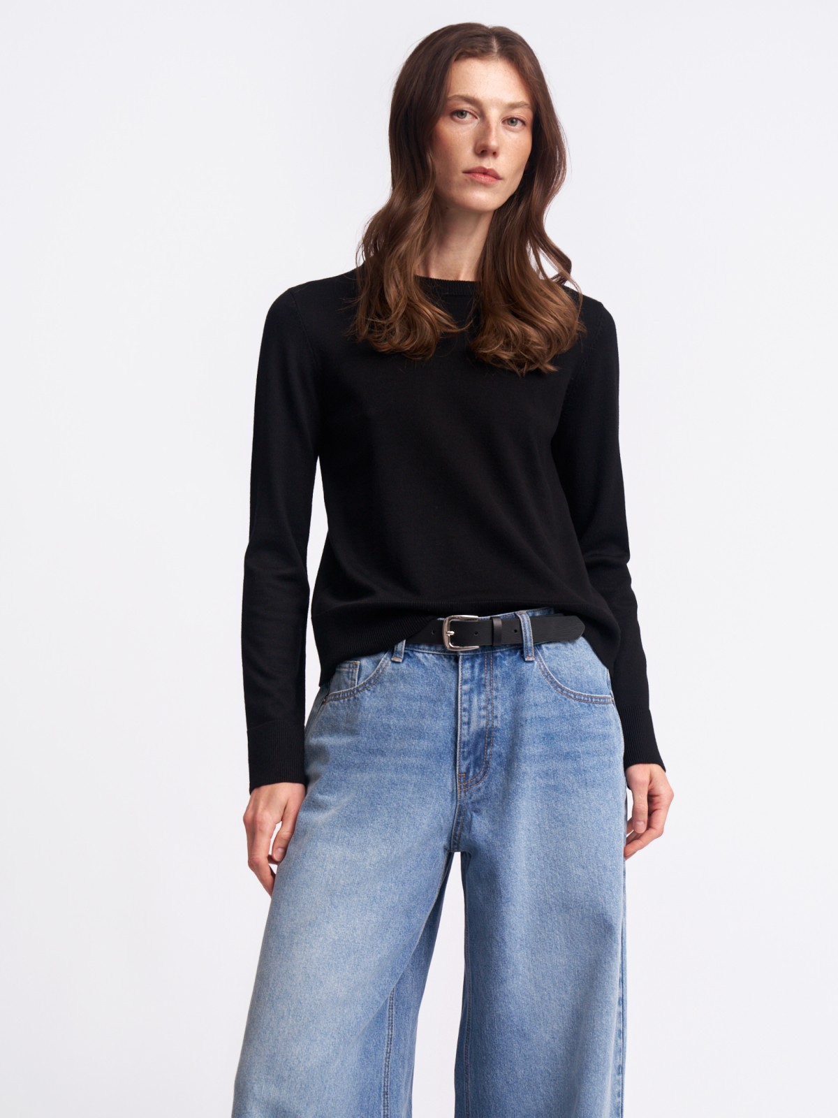 Джемпер из вязаного трикотажа