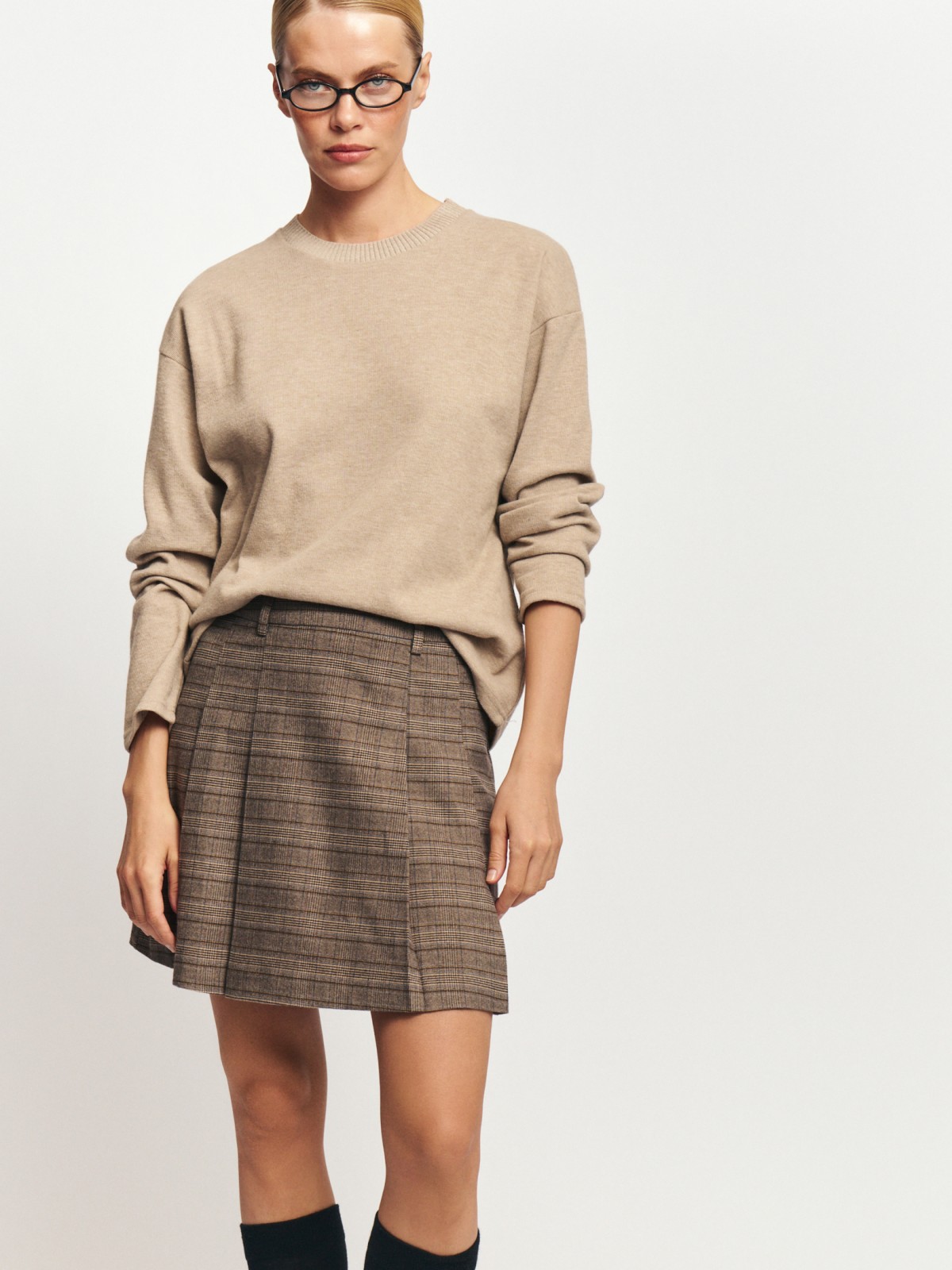 Джемпер из вязаного трикотажа