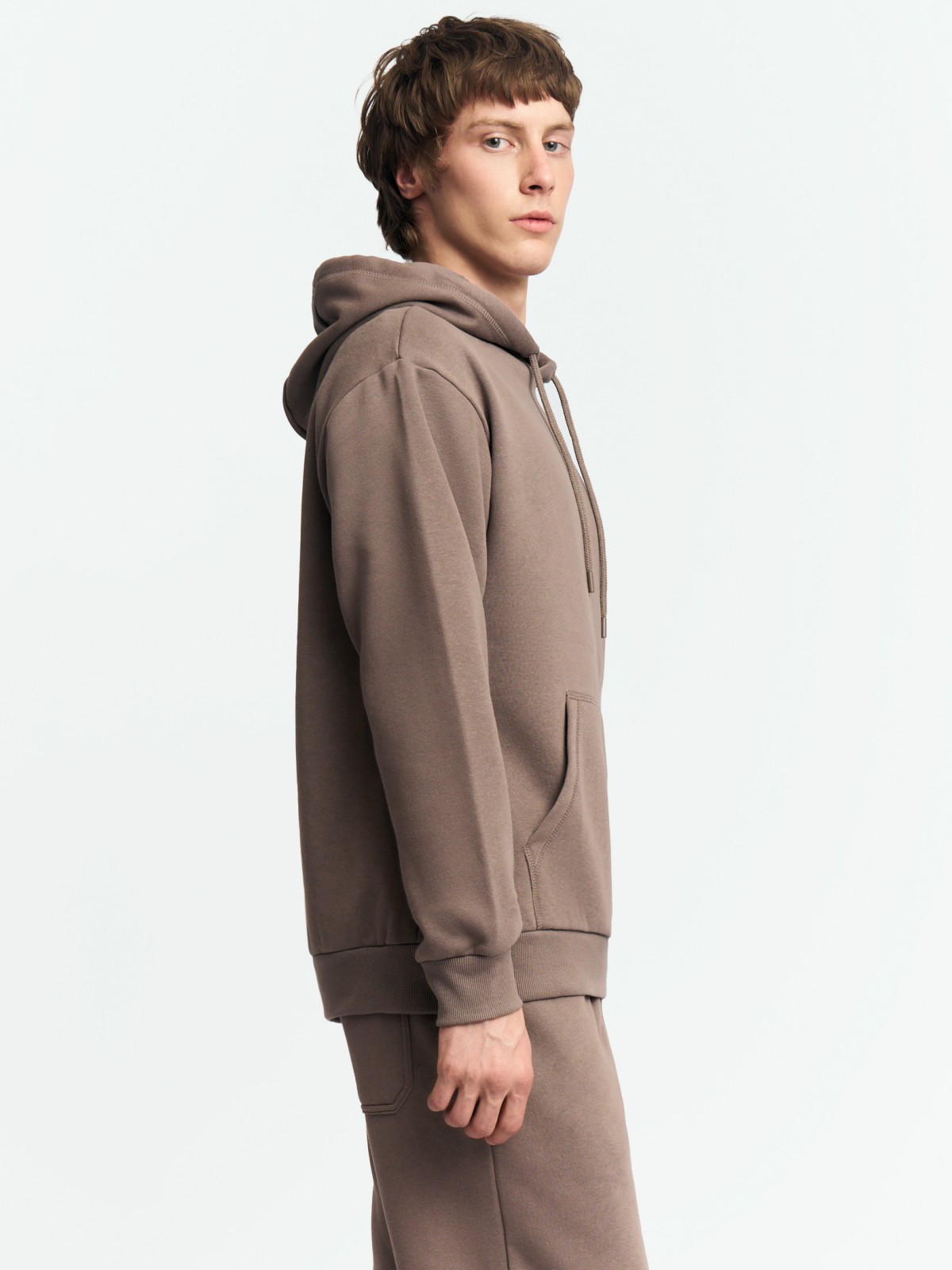 Утеплённый худи с капюшоном и начёсом