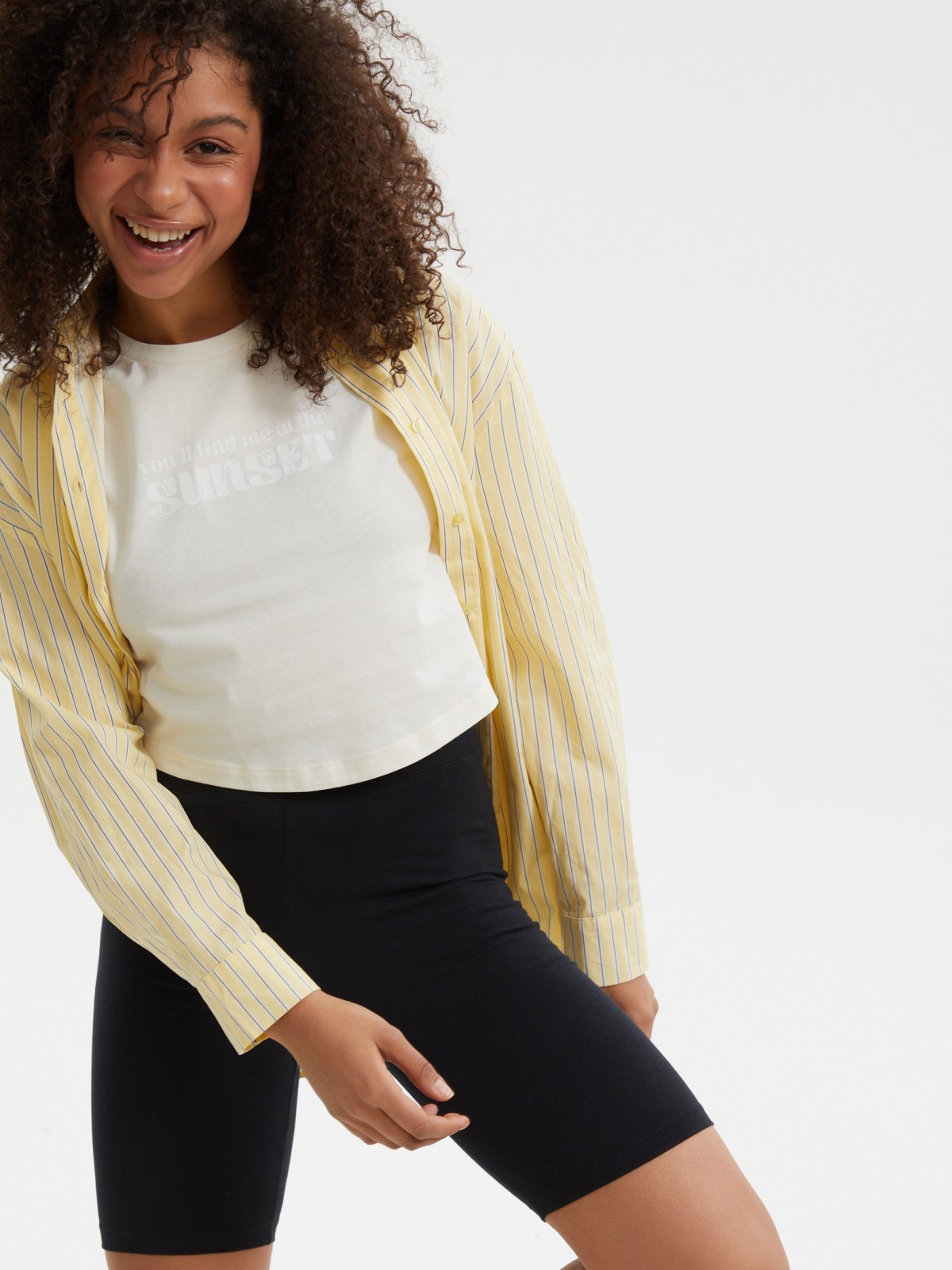 Трикотажные велосипедки из хлопка