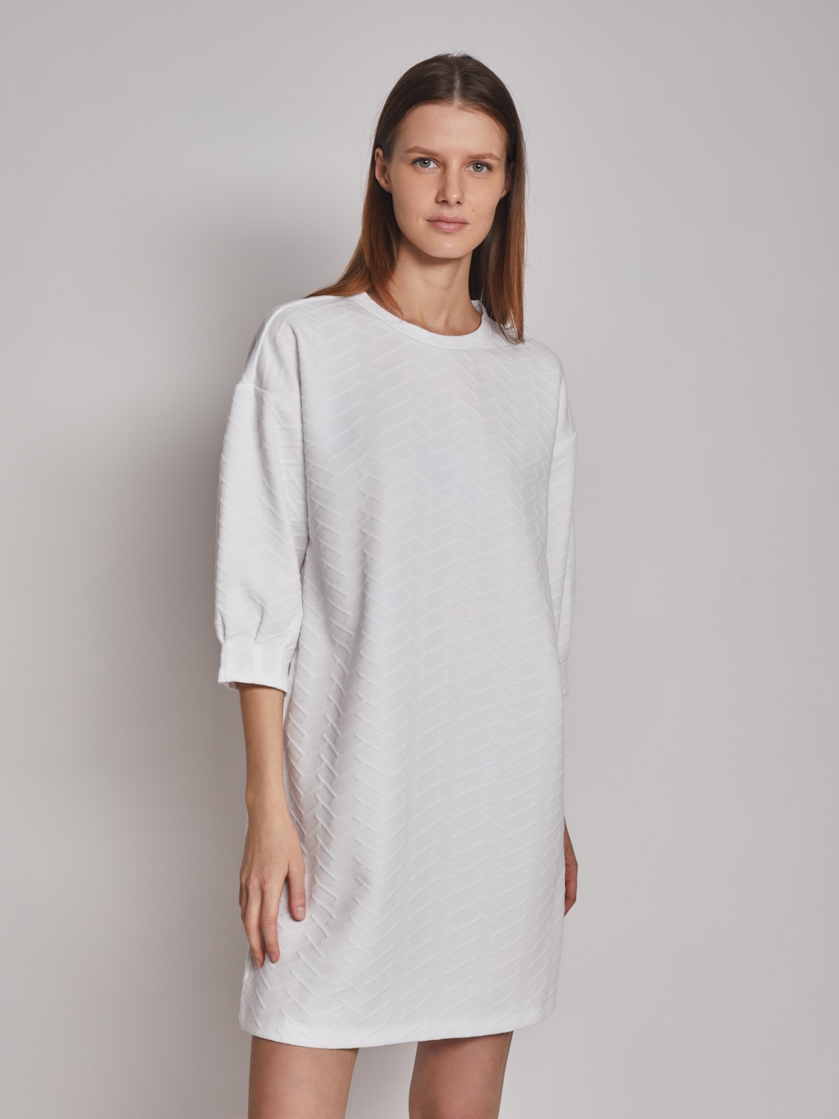 Платье кроеное zolla 02312819F083, цвет белый, размер XS - фото 5