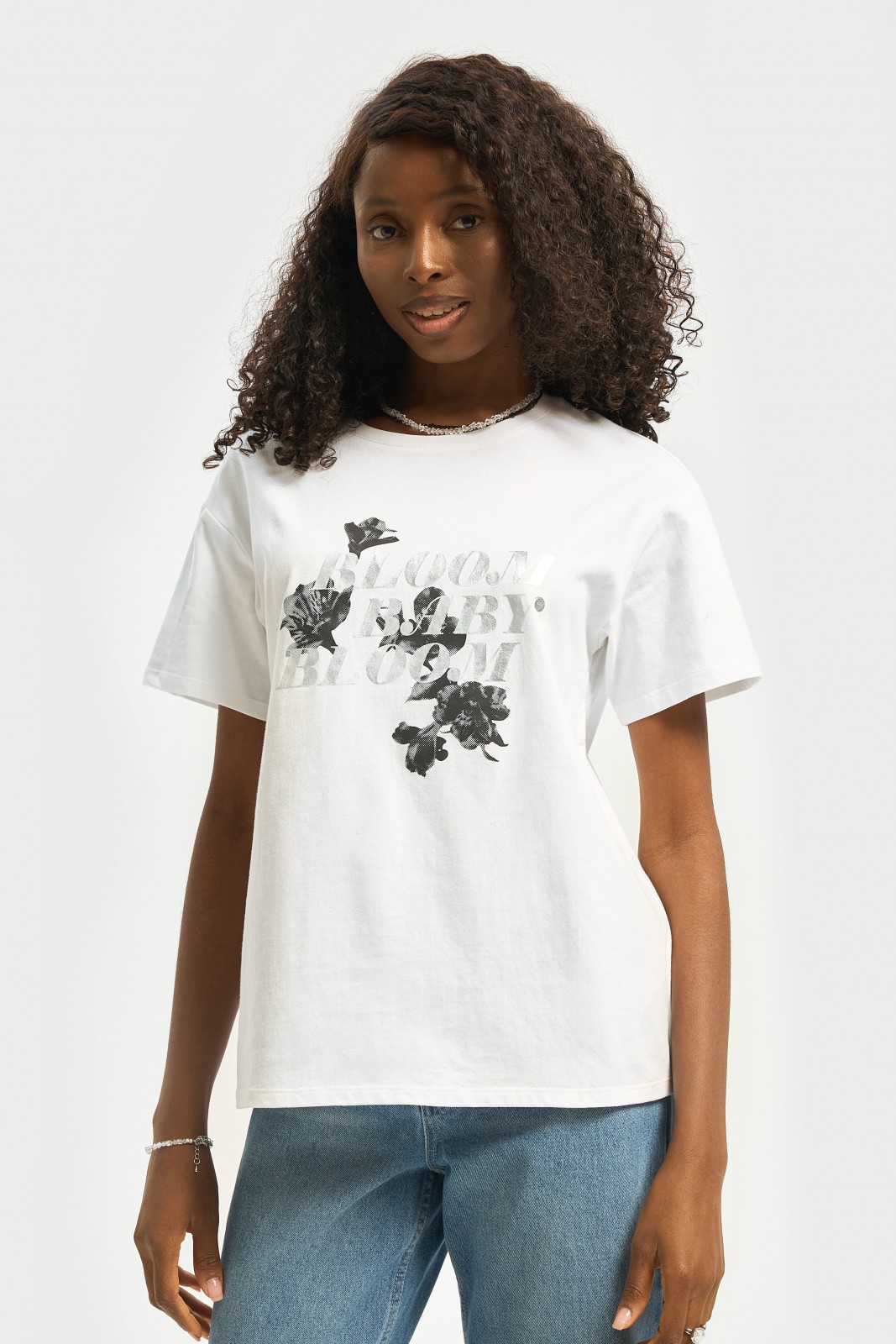 Футболка из хлопка с надписью