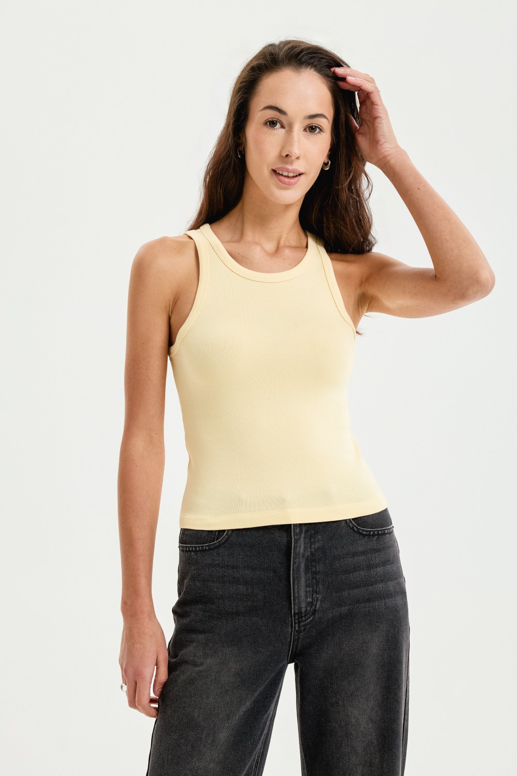 Майка из хлопка без рукавов