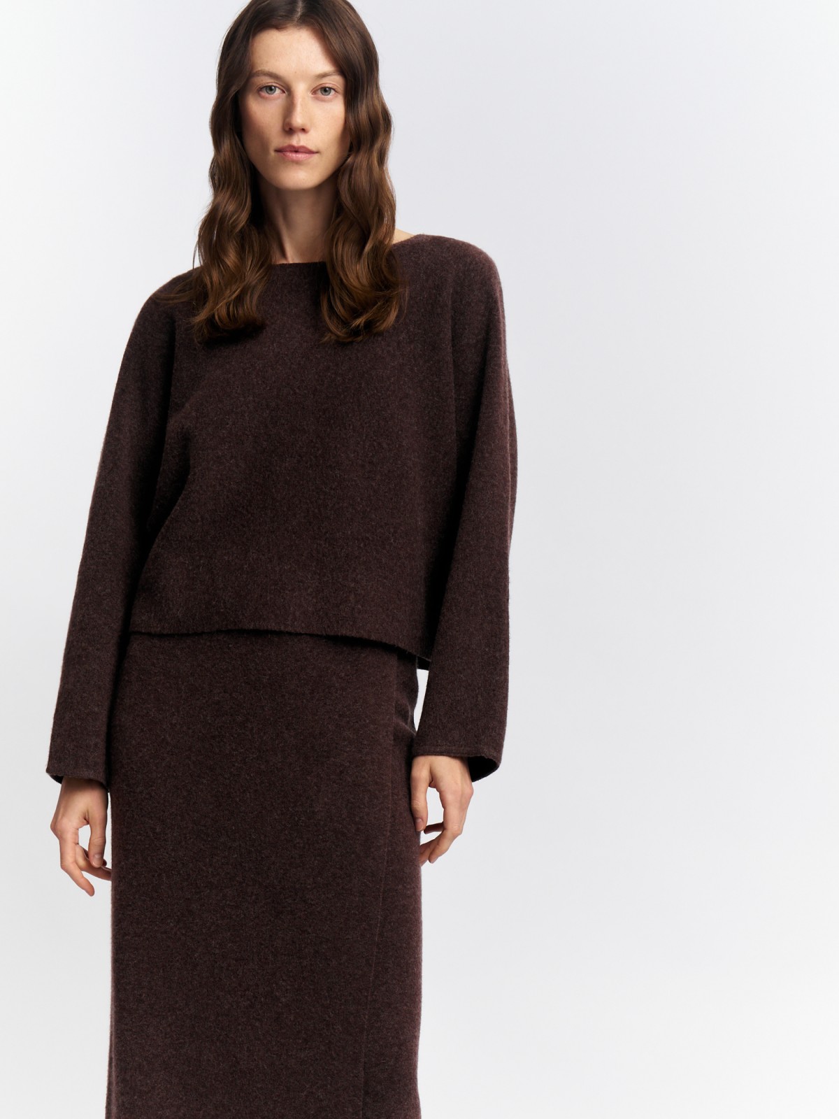 Вязаный джемпер с шерстью