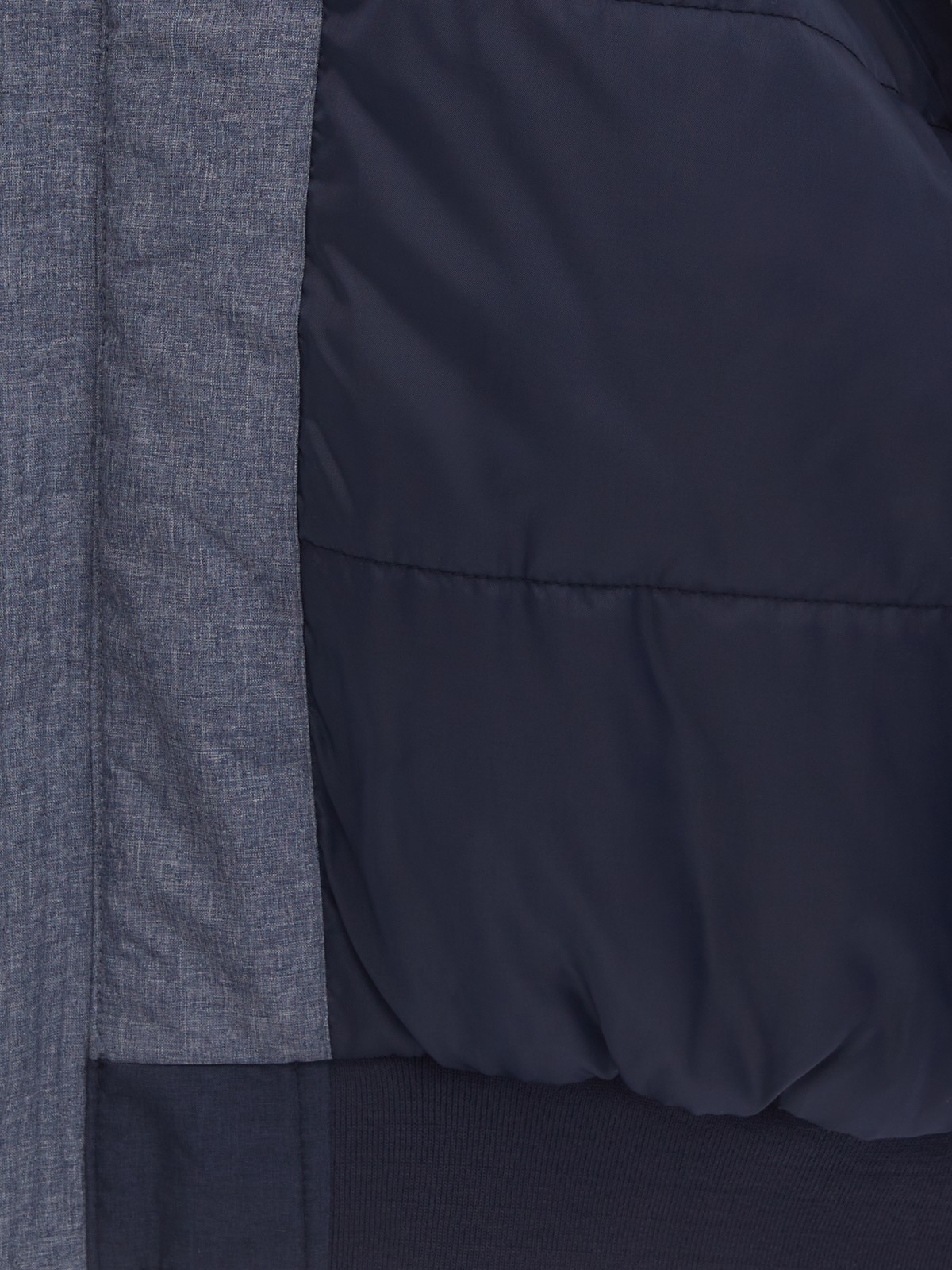 Утеплённая куртка-бомбер на синтепоне с капюшоном zolla 01412510L014, цвет синий, размер M - фото 5
