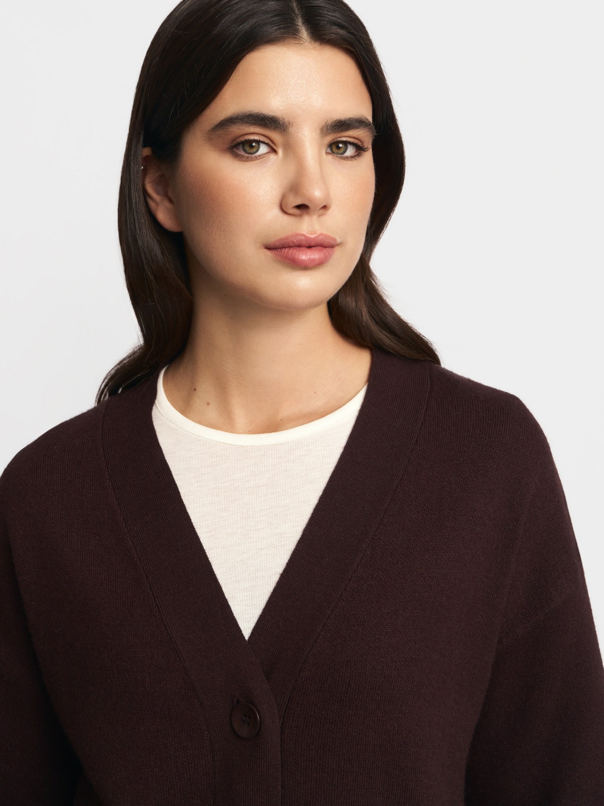 Трикотажный кардиган на пуговицах