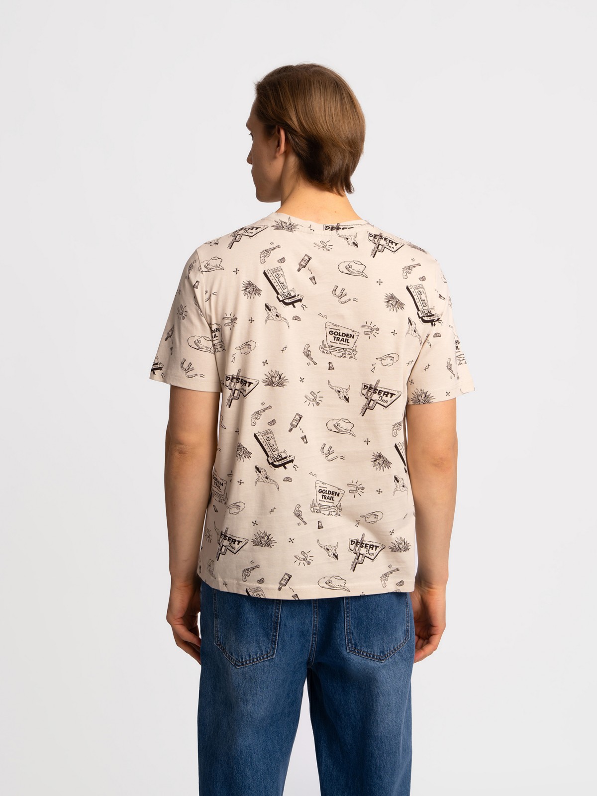 Футболка из хлопка с принтом