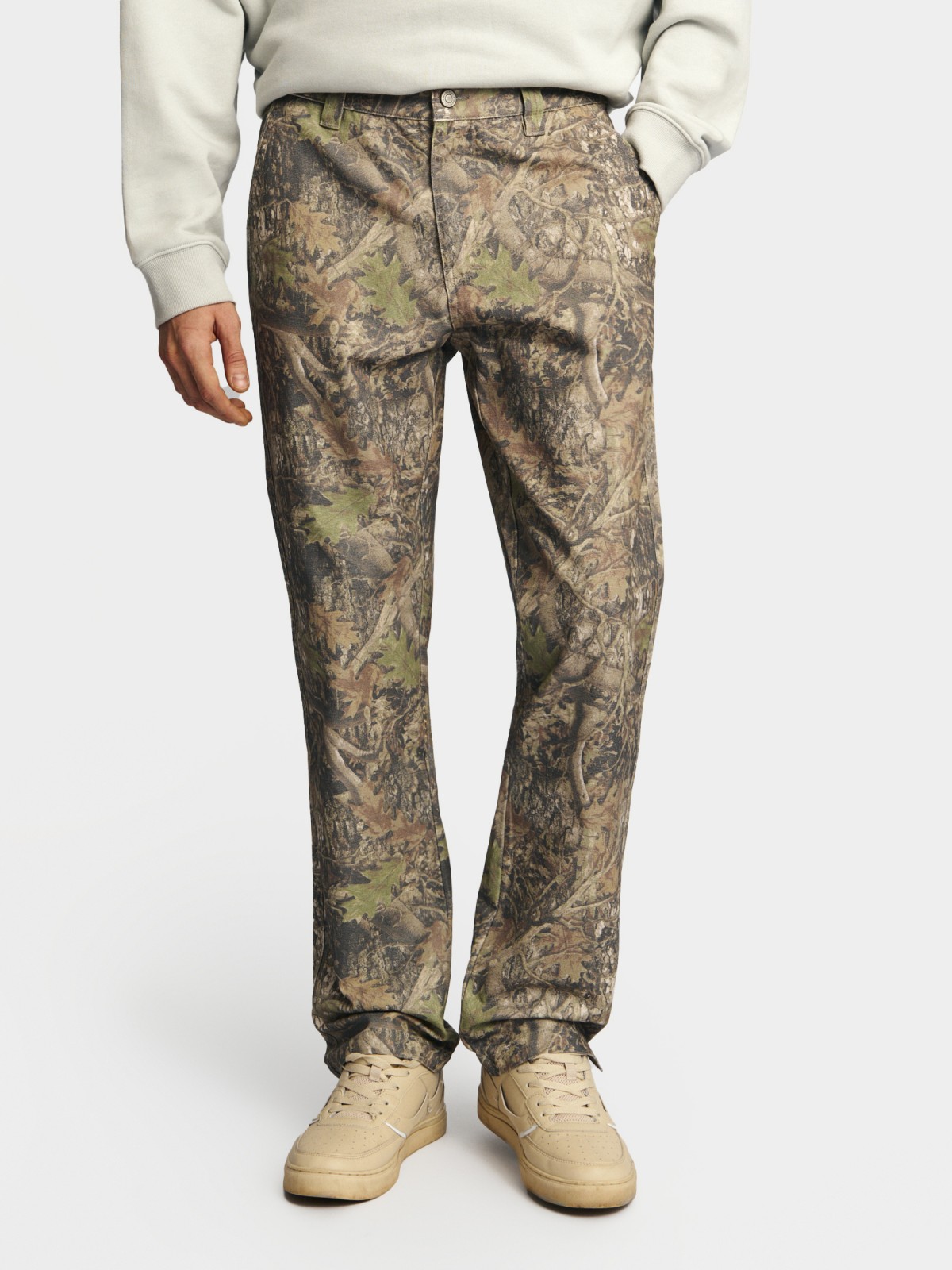 Брюки из хлопка с принтом