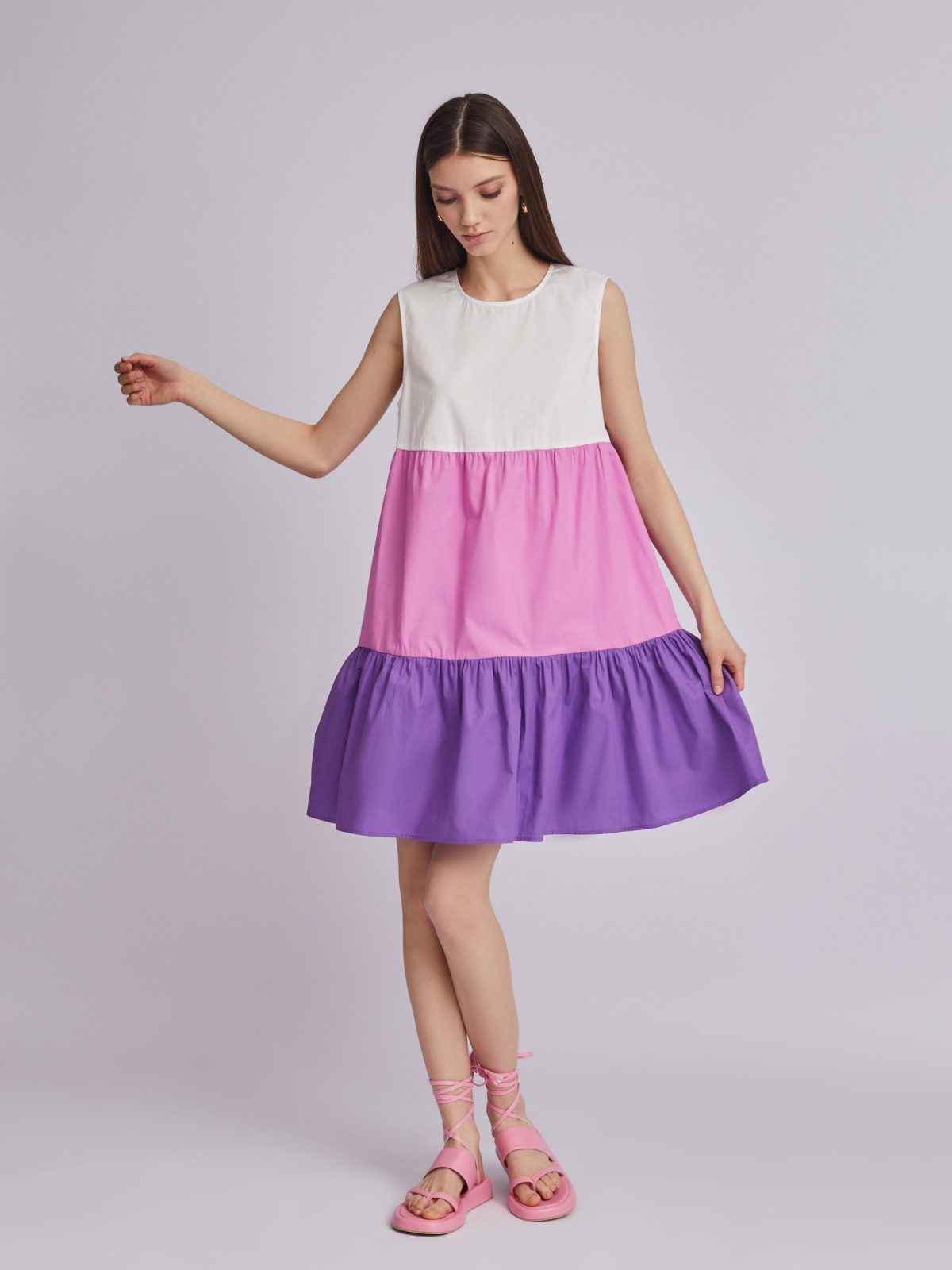 Платье zolla 02324824Y423, цвет мультицвет, размер XS - фото 5